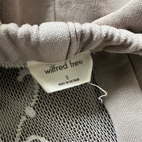 Aritzia Wilfred Free Gemini Fleece Wide Leg Sweatpants Sz Small - Picture 9 of 11